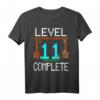 Level 11 Complete Gaming T-Shirt - Perfektes Geburtstagsgeschenk für 11-jährige Jungen, Gamer, Bergbauer und Abenteurer