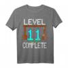 Level 11 Complete Gaming T-Shirt - Perfektes Geburtstagsgeschenk für 11-jährige Jungen, Gamer, Bergbauer und Abenteurer