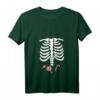 Damen Halloween Skelett Kinder Jungen Mädchen Kostüm T-Shirt mit V-Ausschnitt - Lustiges Halloween-Outfit für Kinder & Halloween-Partys