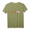 Rettungswagen Herzschlag EKG Puls T-Shirt  Geschenk für Sanitäter, Notarzt & Rettungshelfer bei Einsätzen