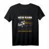 Damen Für Die Welt Ist Mein Mann Ein LKW Fahrer Liebe Herz T-Shirt - Perfektes Geschenk für Trucker, Fernfahrer und Transportliebhaber zum Geburtstag & Weihnachten