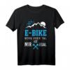 E-Bike Fahrrad T-Shirt mit Spruch 'Berg oder Tal - Ist mir egal!'  Lustiges Geschenk für Radfahrer, Mountainbiker & E-Bike Fans zu Weihnachten & Geburtstag