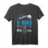 E-Bike Fahrrad T-Shirt mit Spruch 'Berg oder Tal - Ist mir egal!'  Lustiges Geschenk für Radfahrer, Mountainbiker & E-Bike Fans zu Weihnachten & Geburtstag