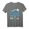 E-Bike Fahrrad T-Shirt mit Spruch 'Berg oder Tal - Ist mir egal!'  Lustiges Geschenk für Radfahrer, Mountainbiker & E-Bike Fans zu Weihnachten & Geburtstag
