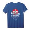 Lustiges Nachtschicht T-Shirt für Krankenschwestern & Pflegepersonal  Das perfekte Geschenk für Pflegekräfte mit Humor