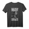 Was Mich Nicht Umbringt Sollte Rennen - Lustiges Bundeswehr & Schützen T-Shirt für Gamer & Militärfans