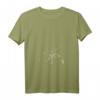 Damen Lotusblume Qigong / Tai Chi T-Shirt mit V-Ausschnitt  Für Instruktoren & Praktiker, bequemes Design für Energieübungen und Meditation