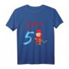 Kinder T-Shirt zum Geburtstag - Süßer Feuerwehrmann Tatütata für 5-Jährige Kinder, Jungen und Mädchen, perfekt als Geschenk
