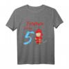 Kinder T-Shirt zum Geburtstag - Süßer Feuerwehrmann Tatütata für 5-Jährige Kinder, Jungen und Mädchen, perfekt als Geschenk