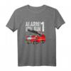 Feuerwehrauto Geburtstag Alarm Ich bin 1 Jahre Feuerwehrmann T-Shirt  Lustiges Geschenk für den ersten Geburtstag eines kleinen Feuerwehr-Fans