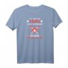 Damen Backprint Ich bin die Frau eines heißen Feuerwehrmanns T-Shirt mit V-Ausschnitt  Lustiges Geschenk für Partnerinnen und Feuerwehrliebhaberinnen