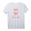Damen Backprint Ich bin die Frau eines heißen Feuerwehrmanns T-Shirt mit V-Ausschnitt  Lustiges Geschenk für Partnerinnen und Feuerwehrliebhaberinnen