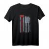 Feuerwehr T-Shirt mit amerikanischer Flagge und roter Axt  Perfektes Geschenk für Feuerwehrleute, Feuerwehrfans & Patriotische Einsätze