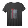Feuerwehr T-Shirt mit amerikanischer Flagge und roter Axt  Perfektes Geschenk für Feuerwehrleute, Feuerwehrfans & Patriotische Einsätze