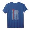 Feuerwehr T-Shirt mit amerikanischer Flagge und roter Axt  Perfektes Geschenk für Feuerwehrleute, Feuerwehrfans & Patriotische Einsätze