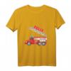 Kinder Feuerwehr T-Shirt mit Feuerwehrauto und Namen Felix  Perfektes Geschenk für junge Feuerwehrfans