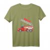 Kinder Feuerwehr T-Shirt mit Feuerwehrauto und Namen Felix  Perfektes Geschenk für junge Feuerwehrfans