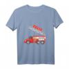 Kinder Feuerwehr T-Shirt mit Feuerwehrauto und Namen Felix  Perfektes Geschenk für junge Feuerwehrfans