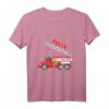 Kinder Feuerwehr T-Shirt mit Feuerwehrauto und Namen Felix  Perfektes Geschenk für junge Feuerwehrfans