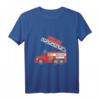 Kinder Feuerwehr T-Shirt mit Feuerwehrauto und Namen Felix  Perfektes Geschenk für junge Feuerwehrfans