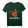 Feuerwehr Süßes Eichhörnchen Nagetier Feuerwehrmann T-Shirt  Lustiges Geschenk für Feuerwehrleute, Tierfreunde & Kinder