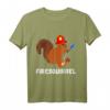 Feuerwehr Süßes Eichhörnchen Nagetier Feuerwehrmann T-Shirt  Lustiges Geschenk für Feuerwehrleute, Tierfreunde & Kinder
