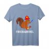 Feuerwehr Süßes Eichhörnchen Nagetier Feuerwehrmann T-Shirt  Lustiges Geschenk für Feuerwehrleute, Tierfreunde & Kinder