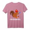 Feuerwehr Süßes Eichhörnchen Nagetier Feuerwehrmann T-Shirt  Lustiges Geschenk für Feuerwehrleute, Tierfreunde & Kinder