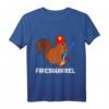 Feuerwehr Süßes Eichhörnchen Nagetier Feuerwehrmann T-Shirt  Lustiges Geschenk für Feuerwehrleute, Tierfreunde & Kinder