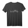 Feuerwehrmann T-Shirt Herzschlag EKG  Stylisches Geschenk für Feuerwehrleute und Feuerwehrfans