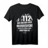 Feuerwehr 112 Wir machen Hausbesuche Feuerwehrmann Geschenk T-Shirt - Lustiges Motiv für Feuerwehrleute zum Geburtstag, Weihnachten & Vatertag