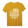Feuerwehr 112 Wir machen Hausbesuche Feuerwehrmann Geschenk T-Shirt - Lustiges Motiv für Feuerwehrleute zum Geburtstag, Weihnachten & Vatertag