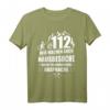 Feuerwehr 112 Wir machen Hausbesuche Feuerwehrmann Geschenk T-Shirt - Lustiges Motiv für Feuerwehrleute zum Geburtstag, Weihnachten & Vatertag