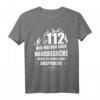 Feuerwehr 112 Wir machen Hausbesuche Feuerwehrmann Geschenk T-Shirt - Lustiges Motiv für Feuerwehrleute zum Geburtstag, Weihnachten & Vatertag