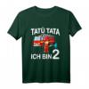 Kinder Feuerwehrmann mit Feuerwehrauto T-Shirt zum 2. Geburtstag  Perfektes Geschenk für Jungen und Mädchen, Geburtstagsoutfit & Kindergartenkleidung
