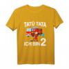 Kinder Feuerwehrmann mit Feuerwehrauto T-Shirt zum 2. Geburtstag  Perfektes Geschenk für Jungen und Mädchen, Geburtstagsoutfit & Kindergartenkleidung