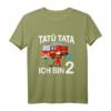 Kinder Feuerwehrmann mit Feuerwehrauto T-Shirt zum 2. Geburtstag  Perfektes Geschenk für Jungen und Mädchen, Geburtstagsoutfit & Kindergartenkleidung