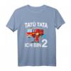 Kinder Feuerwehrmann mit Feuerwehrauto T-Shirt zum 2. Geburtstag  Perfektes Geschenk für Jungen und Mädchen, Geburtstagsoutfit & Kindergartenkleidung