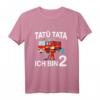 Kinder Feuerwehrmann mit Feuerwehrauto T-Shirt zum 2. Geburtstag  Perfektes Geschenk für Jungen und Mädchen, Geburtstagsoutfit & Kindergartenkleidung