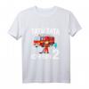 Kinder Feuerwehrmann mit Feuerwehrauto T-Shirt zum 2. Geburtstag  Perfektes Geschenk für Jungen und Mädchen, Geburtstagsoutfit & Kindergartenkleidung