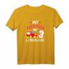 Kinder 3. Geburtstag Feuerwehr T-Shirt  Tatütata Ins 3 Lebensjahr Geschenk für Jungen, Feuerwehrmann Outfit für Kindergeburtstag