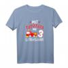 Kinder 3. Geburtstag Feuerwehr T-Shirt  Tatütata Ins 3 Lebensjahr Geschenk für Jungen, Feuerwehrmann Outfit für Kindergeburtstag
