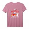 Kinder 3. Geburtstag Feuerwehr T-Shirt  Tatütata Ins 3 Lebensjahr Geschenk für Jungen, Feuerwehrmann Outfit für Kindergeburtstag