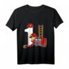 Kinder Feuerwehr T-Shirt für 1 Jahr alte Jungen  Perfektes Geburtstagsgeschenk mit Feuerwehrauto, Hydrant & Schlauch