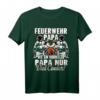 Feuerwehr Papa T-Shirt - Viel Cooler Held bei Einsätzen, Perfektes Geschenk zu Weihnachten für Feuerwehrleute, -männer & -frauen