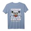 Feuerwehr Papa T-Shirt - Viel Cooler Held bei Einsätzen, Perfektes Geschenk zu Weihnachten für Feuerwehrleute, -männer & -frauen