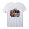 Kinder Feuerwehrauto Feuerwehrleute Feuerwehr T-Shirt - Perfektes Geschenk für Feuerwehrfan Kinder zu Geburtstag & Weihnachten