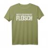 Kraftsport T-Shirt 'Nur Fleisch macht Fleisch'  Lustiges Fitness-Design für Bodybuilding & Muskelaufbau im Gym