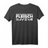 Kraftsport T-Shirt 'Nur Fleisch macht Fleisch'  Lustiges Fitness-Design für Bodybuilding und Workout im Gym