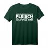 Kraftsport T-Shirt 'Nur Fleisch macht Fleisch'  Lustiges Fitness-Design für Bodybuilding und Workout im Gym